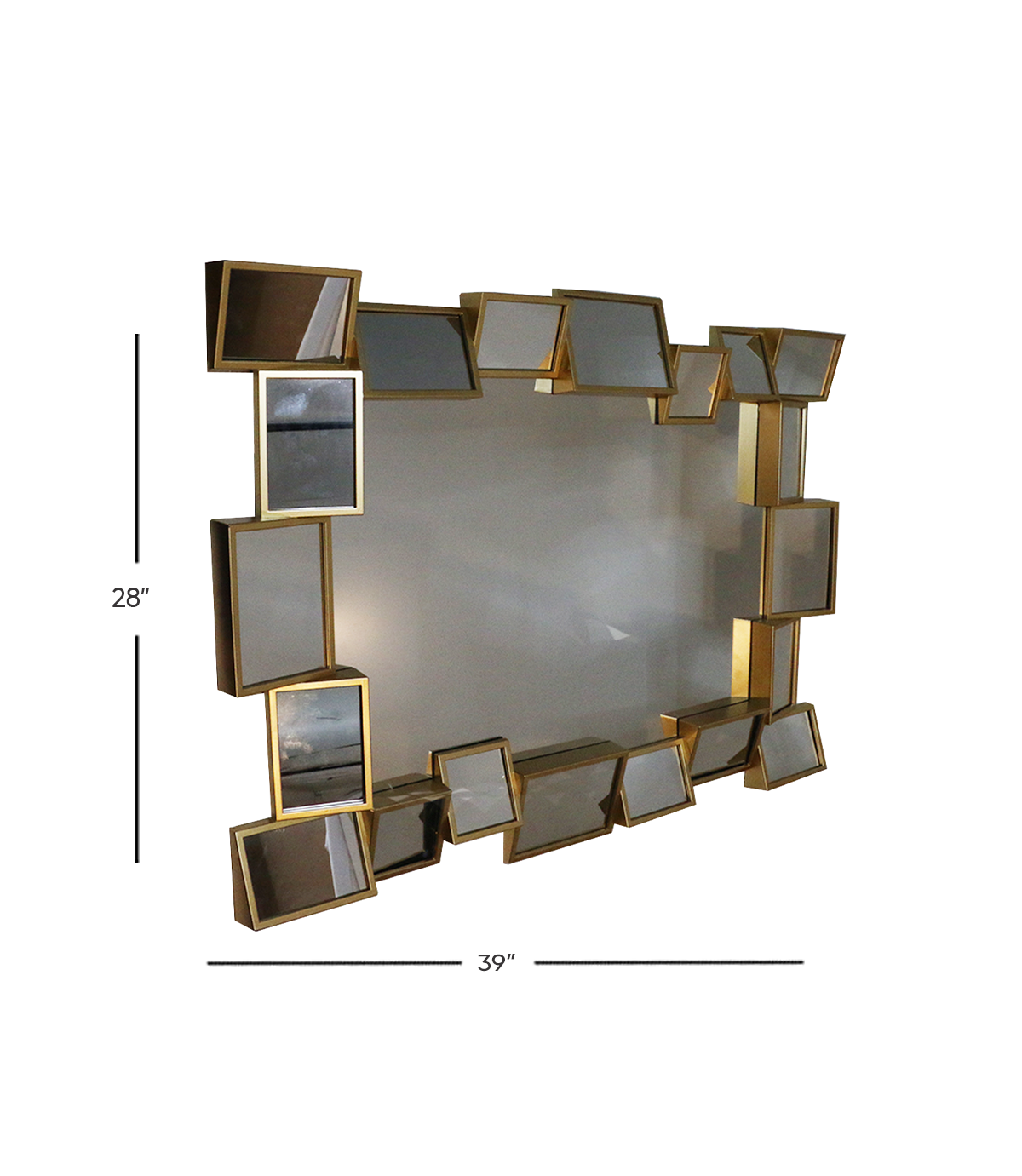 uneven glass decorative wall mirror 39''x28'' china d053