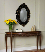 flower carved frame wall mirror 31''x21'' china d056