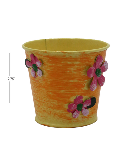 metal table planter mini 2.75''h china d097