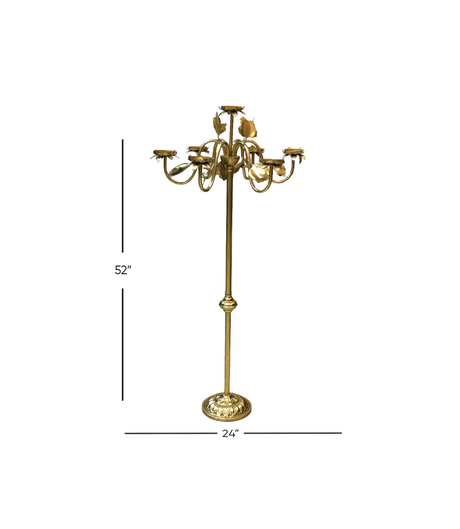 metalic floor candle stand 7in1 52''x24'' china d270