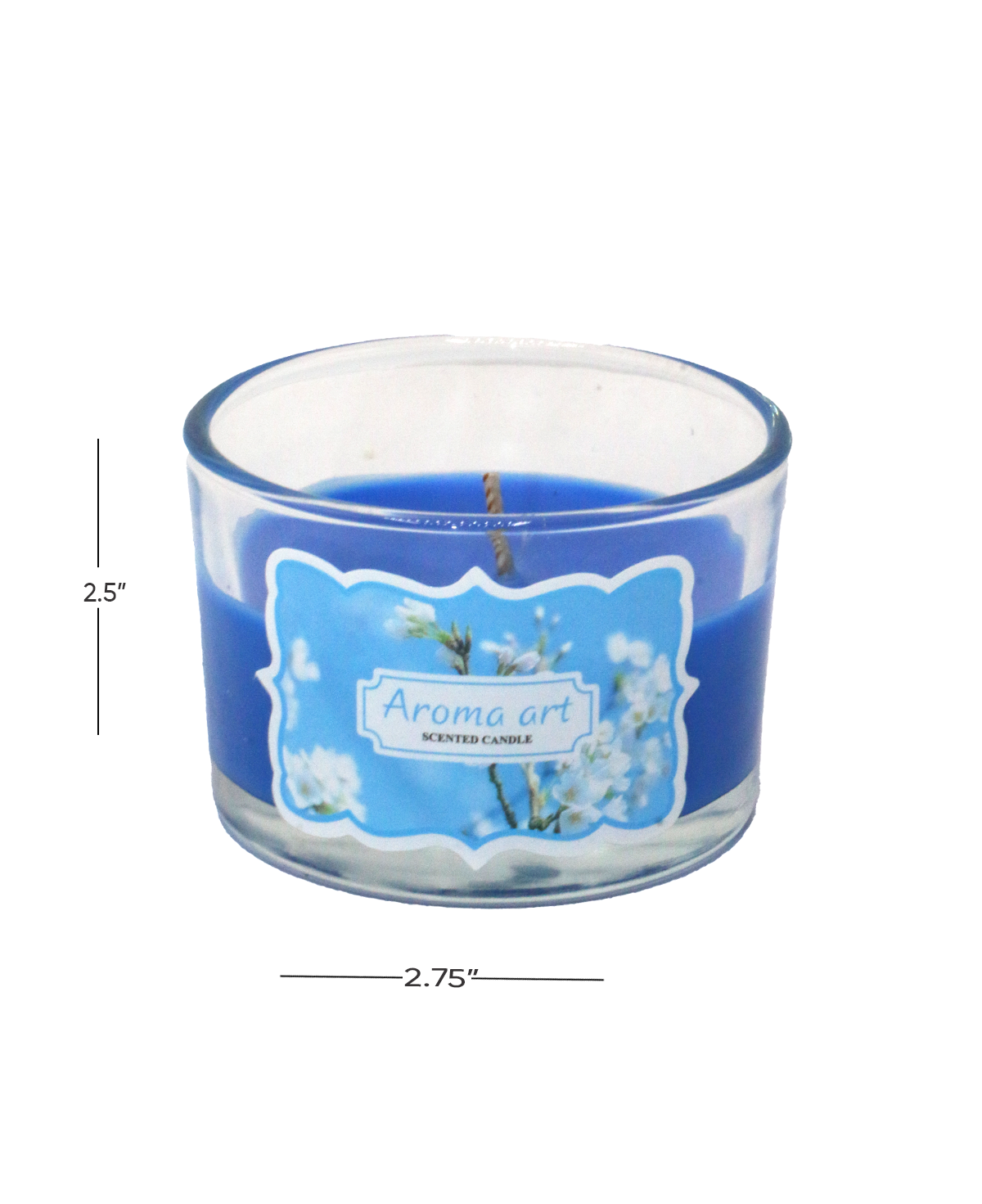 scented wax candle & jar 1pc 75