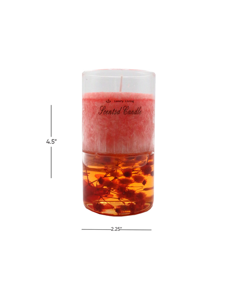scented wax candle & jar 1pc 368