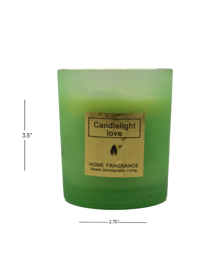 scented wax candle & jar 1pc 372