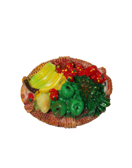 mix fruit basket fridge magnet 3x5cm china d526