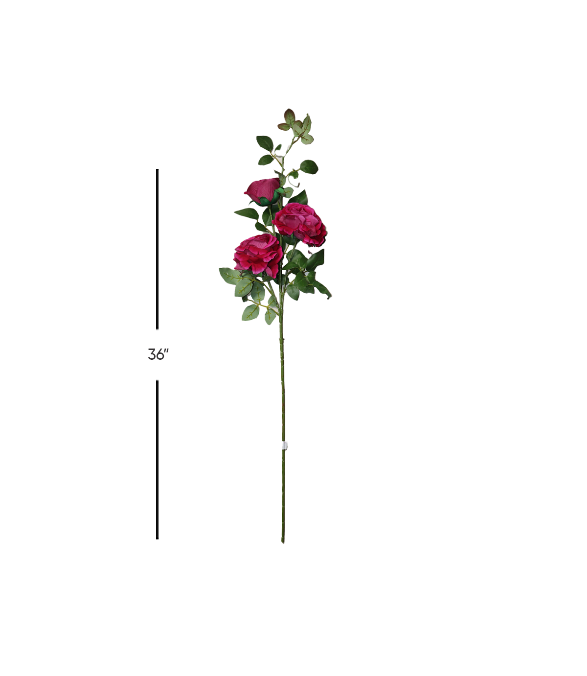 rose flower pink branch 36'' china 876-41