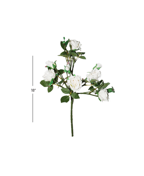 white rose flower bunch 18'' china 876-34