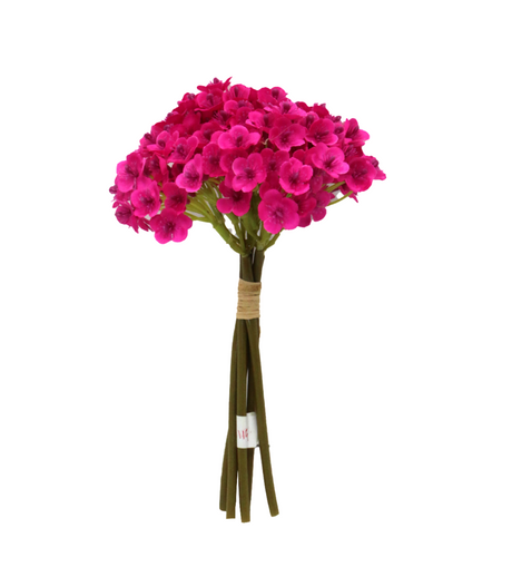 dark pink mini flower bunch 9'' china 876-29