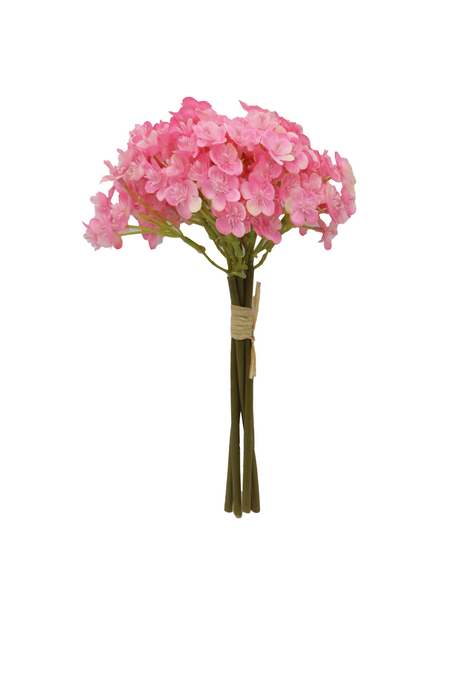 baby pink mini flower bunch 9'' china 876-29