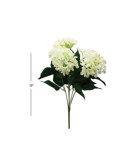 flower bunch white 19'' china 876-19