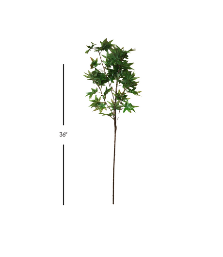 maple leaf branch green 36" china 876-52