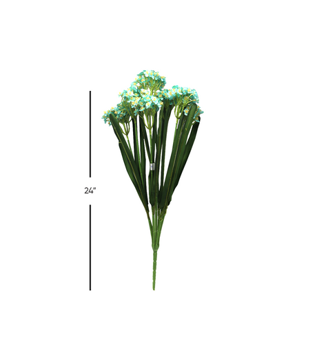 sea green mini flower with long leaves 24'' bunch 876-20