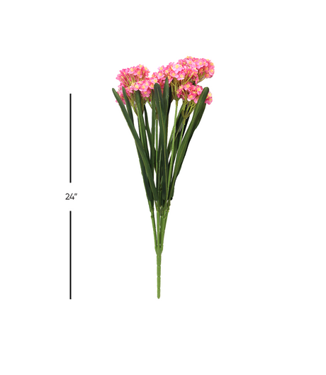 pink mini flower with long leaves 24'' bunch 876-20