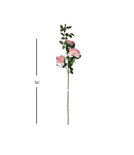 rose flower light pink branch 36'' china 876-41