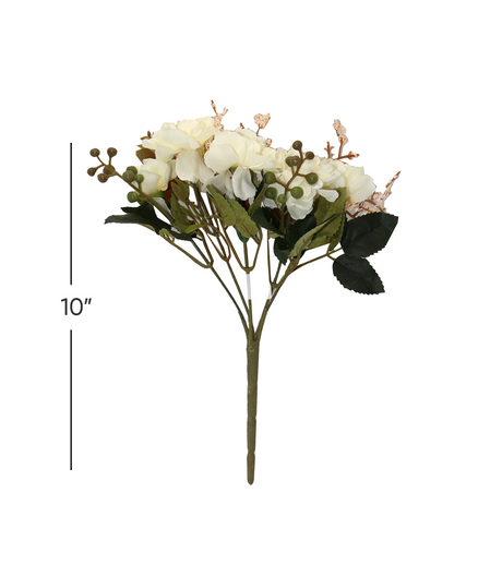 white blossom flower bunch 10"china d285