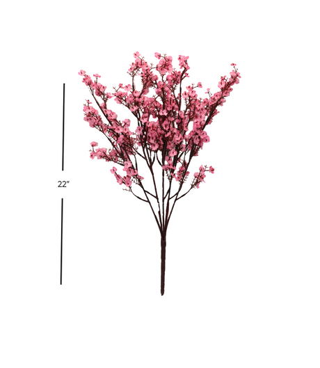 flower bunch pink cherry blossom 22" china d331