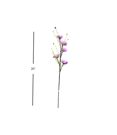 purple flower branch small 24" china d352