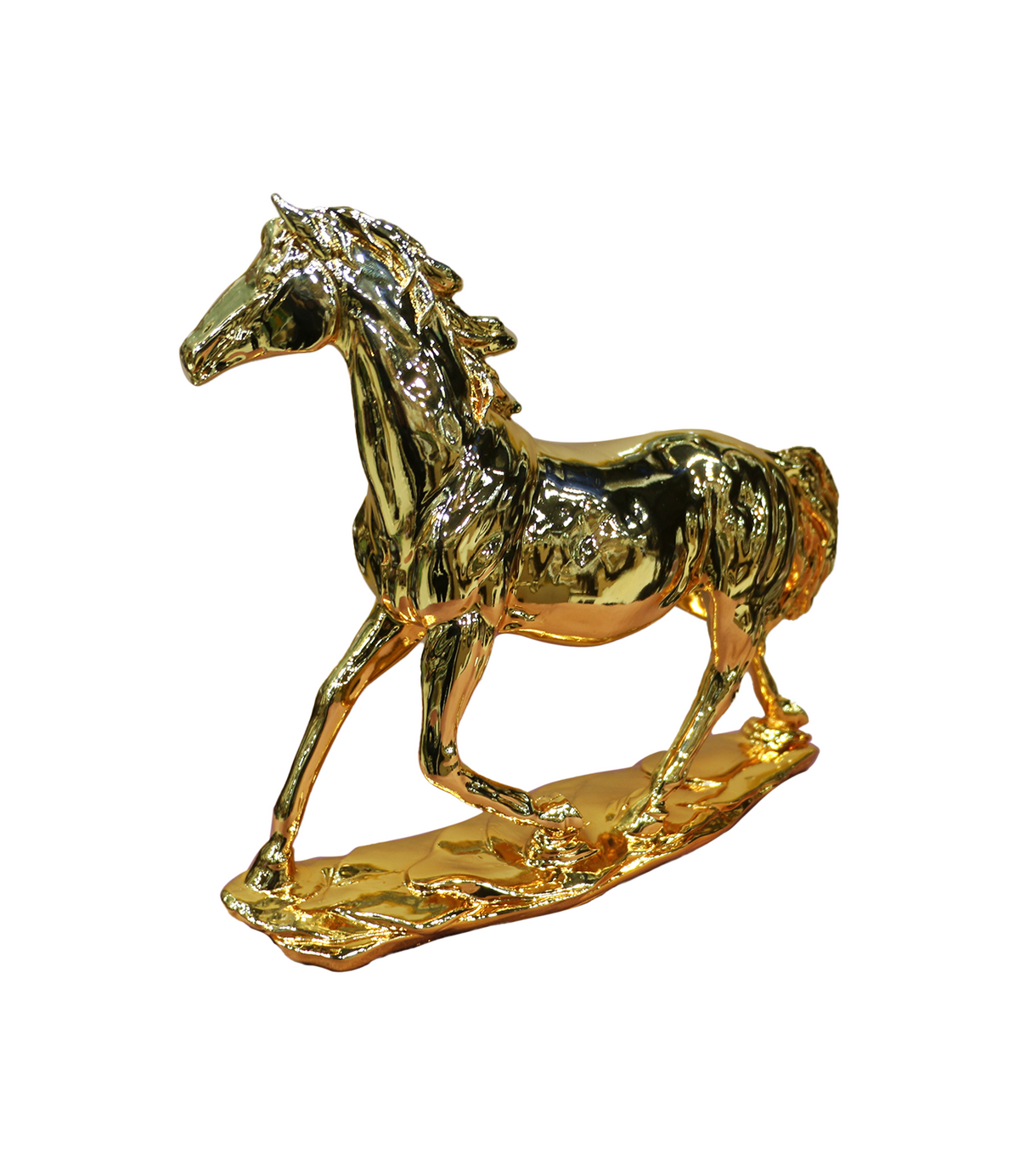 statue horse golden 4806