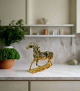 statue horse golden 4806