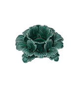 ceramic candle flower green china