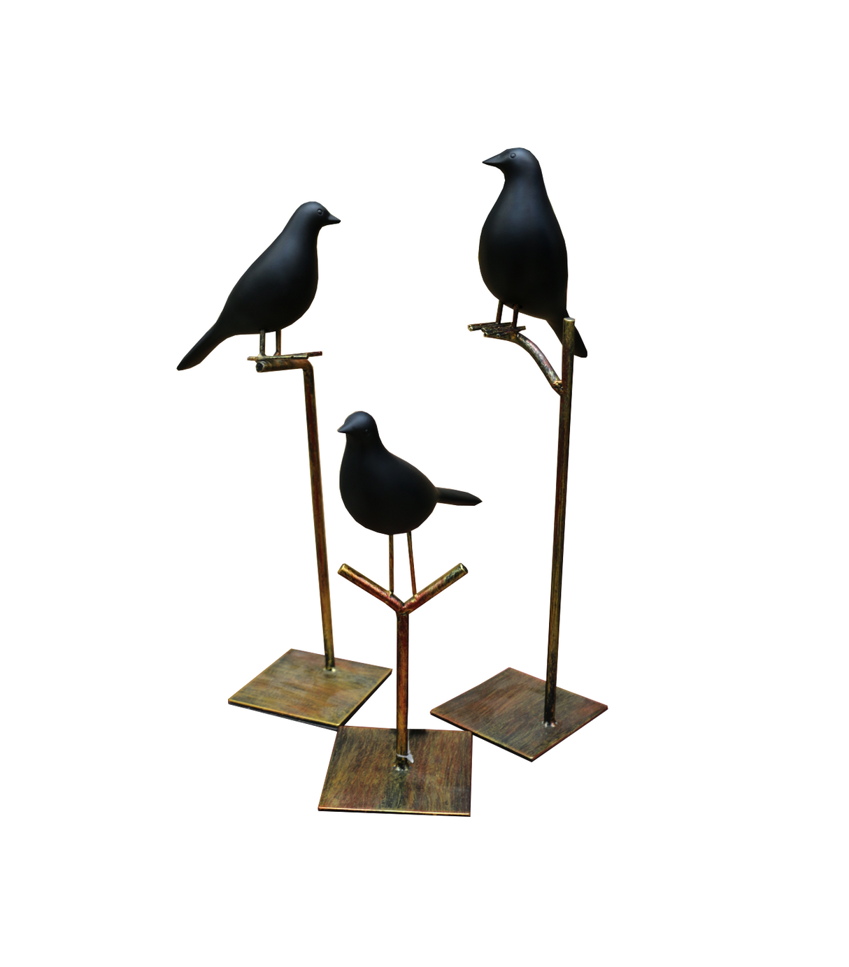 statue bird with metal stand small 8000-736