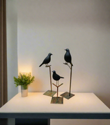 statue bird with metal stand small 8000-736