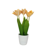 peach flower with plastic pot china 133-14