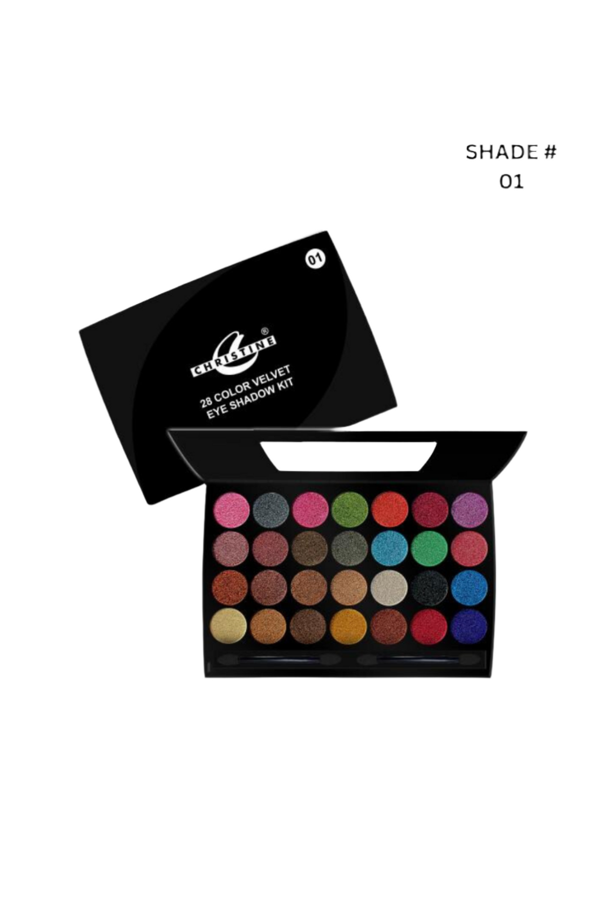 christine eye shade kit velvet 28 colour