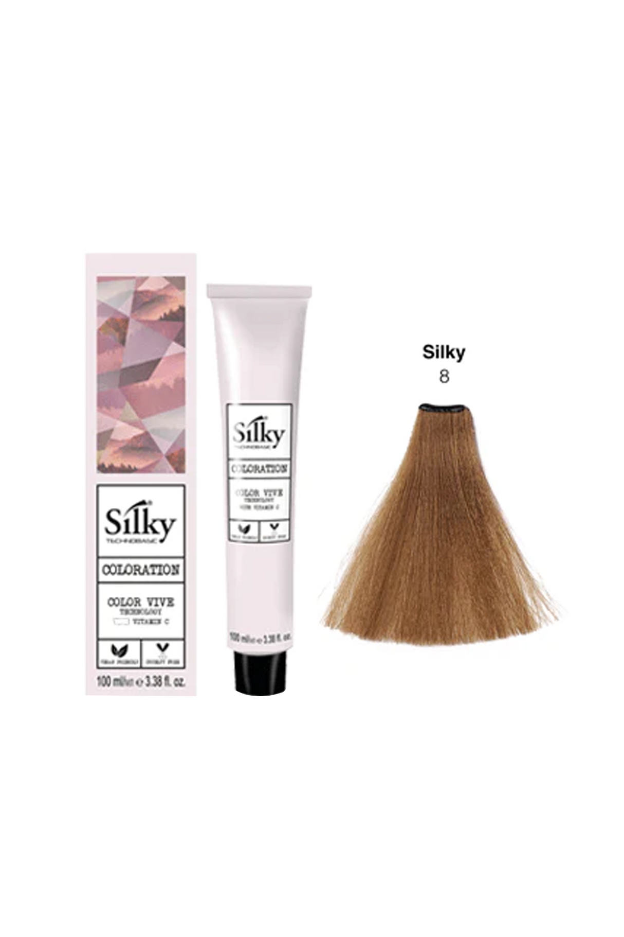 silky hair color 8 100ml