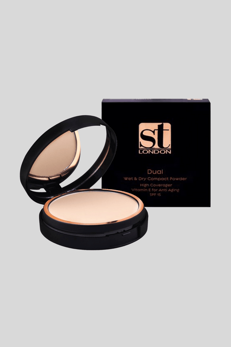 sweet touch compact powder dual wet&dry fair olive 14g