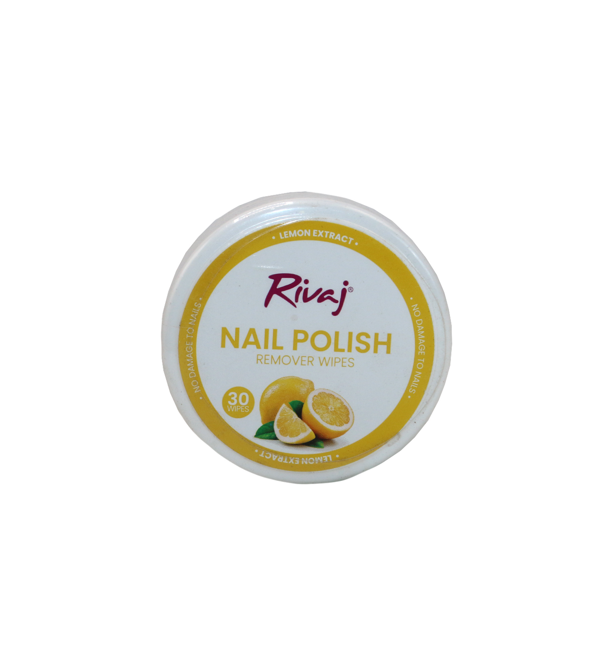 rivaj nail paint remover wipes lemon