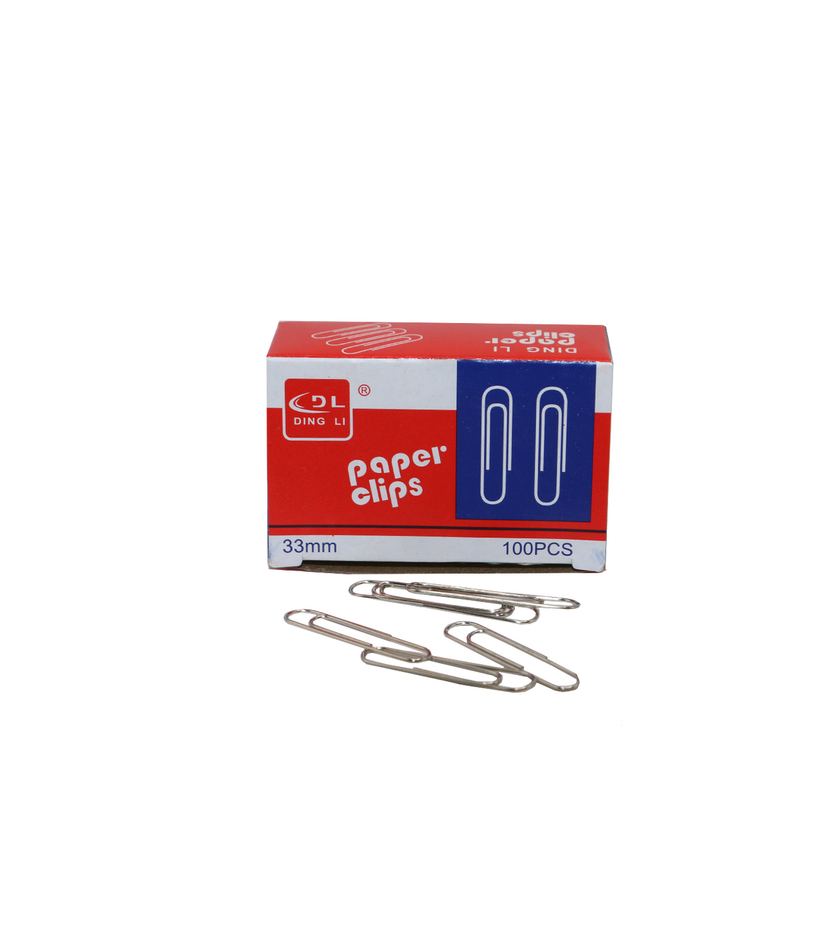 ding li paper clip 100pc 33mm