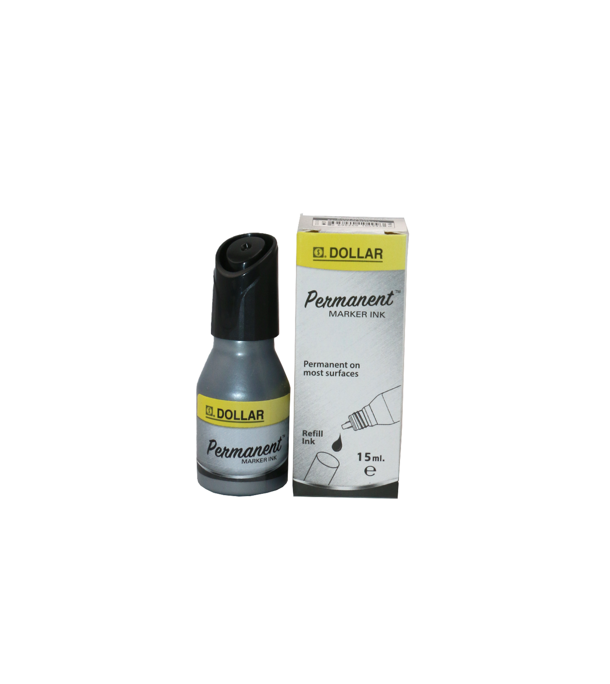 dollar permanent marker ink black 15ml