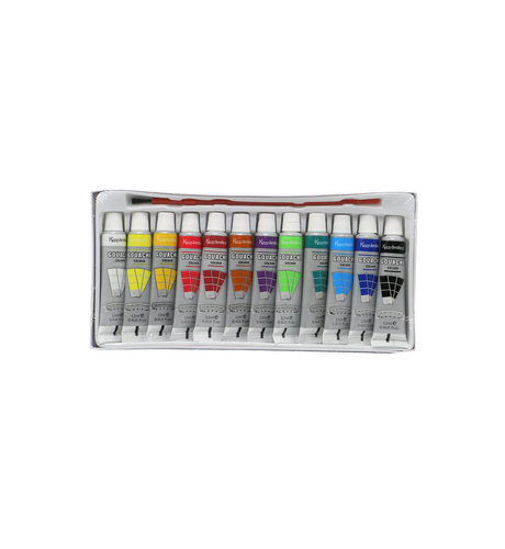 keep smiling gouache color paint tube 12x12ml 7112go