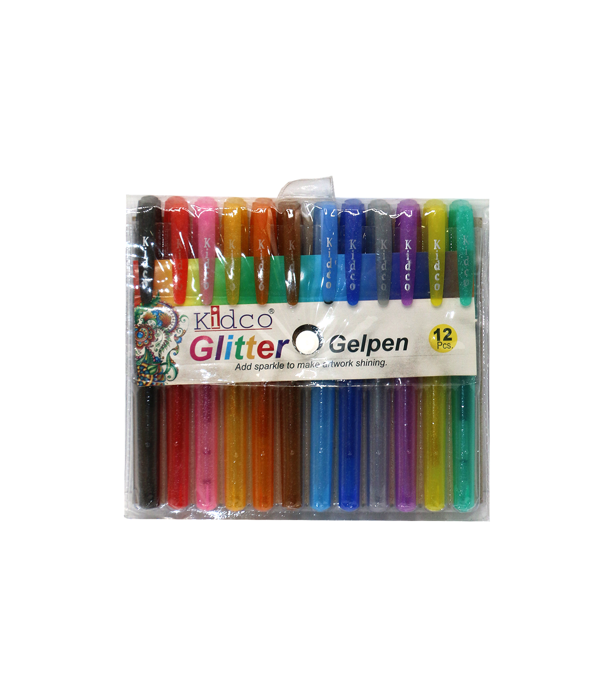 kidco glitter gel pen 12pc