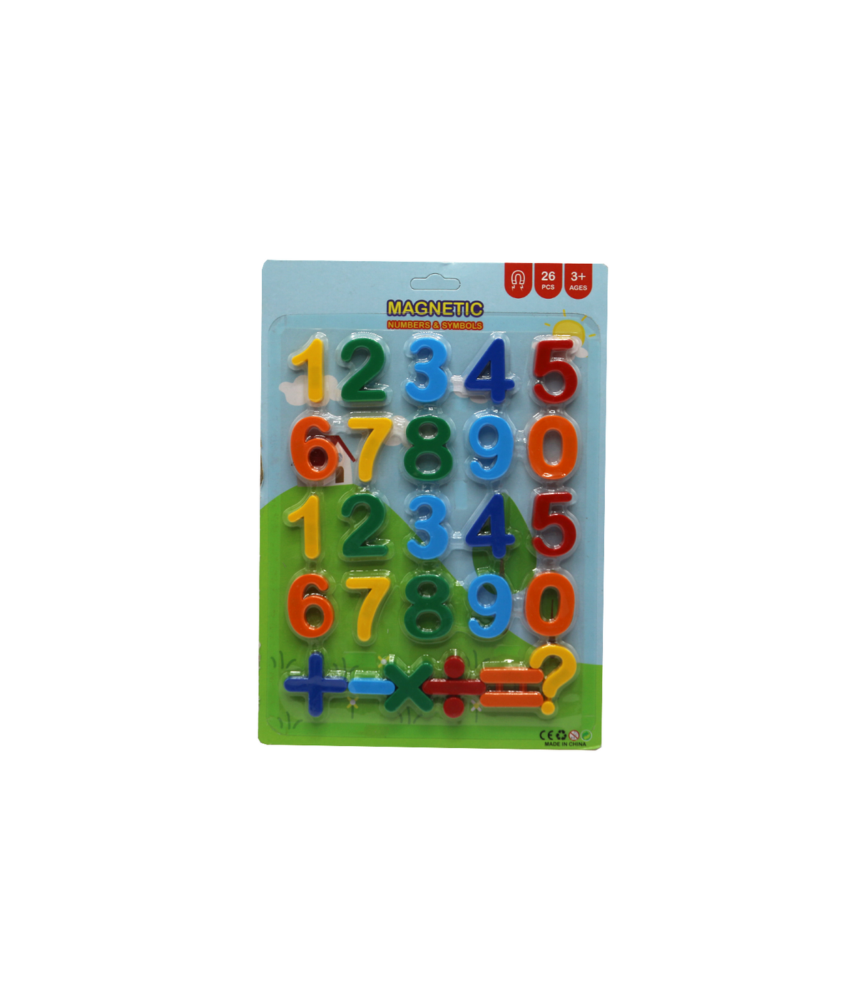 magnetic numbers & symbols card pack