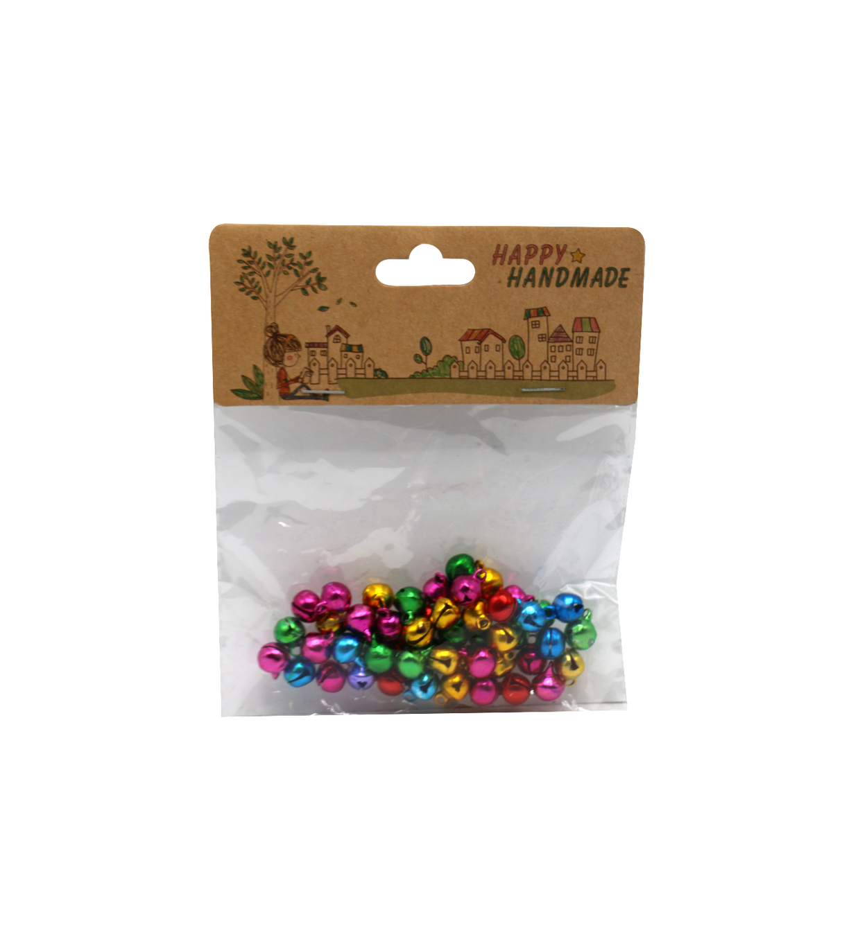 craft mini color bells 50pc ghungroo