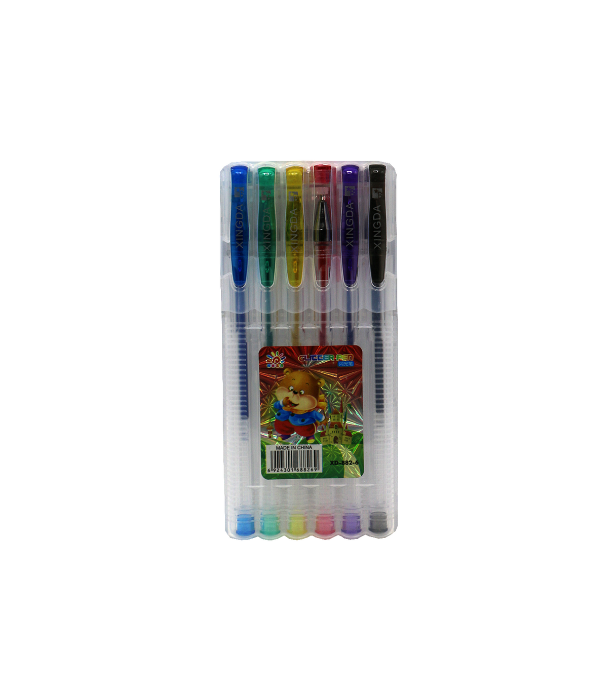 xingda glitter pen 6pc xd-882-6