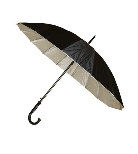 black umbrella for sun and rain protection