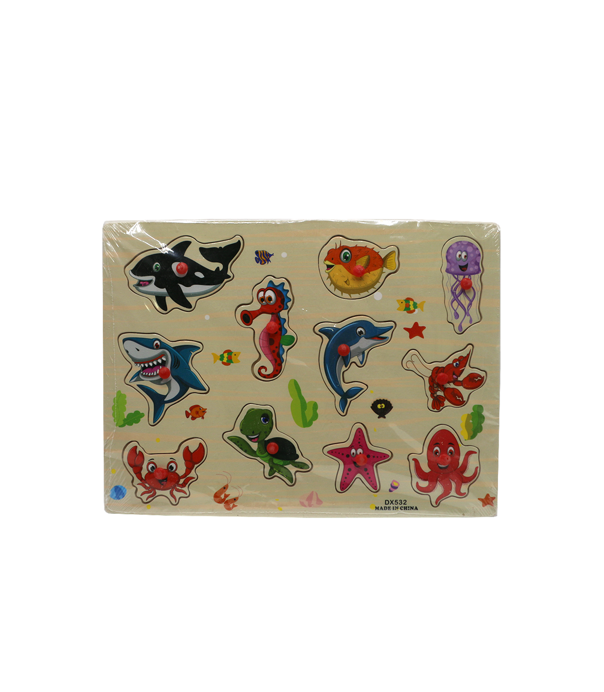 wooden puzzle sea animal dx532