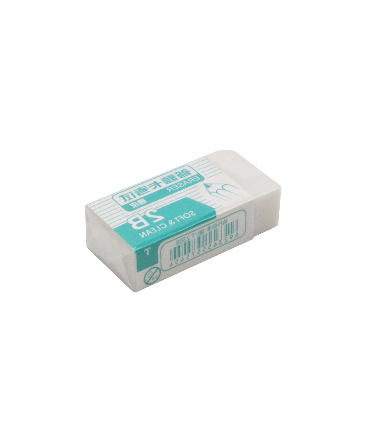 eraser 2b soft & clean 1pc china 9013