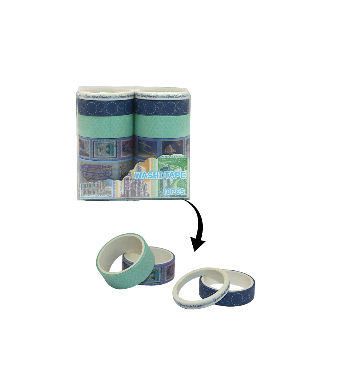 deco tape 2m 10pc jd2645