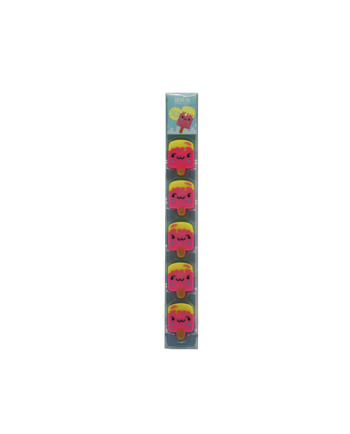 emoji ice cream eraser 5pc sr-1603