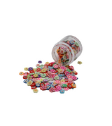 art and craft multi color flowers confetti  cb-4