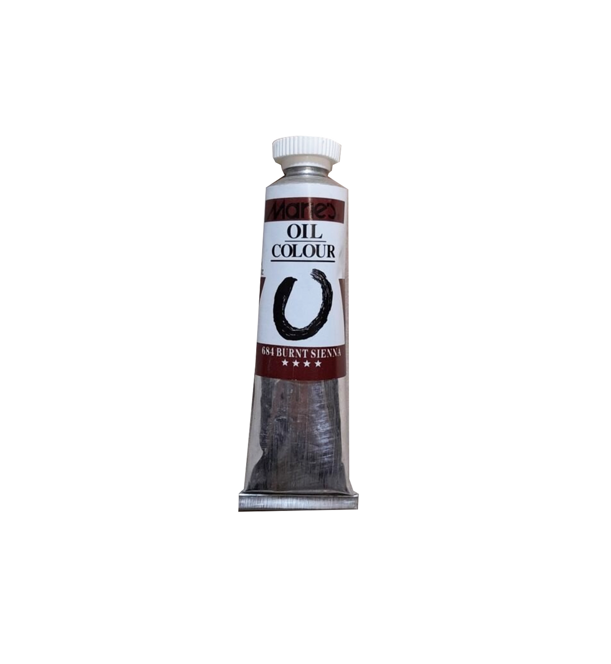 maries oil color paint tube 50ml burnt sienna 684