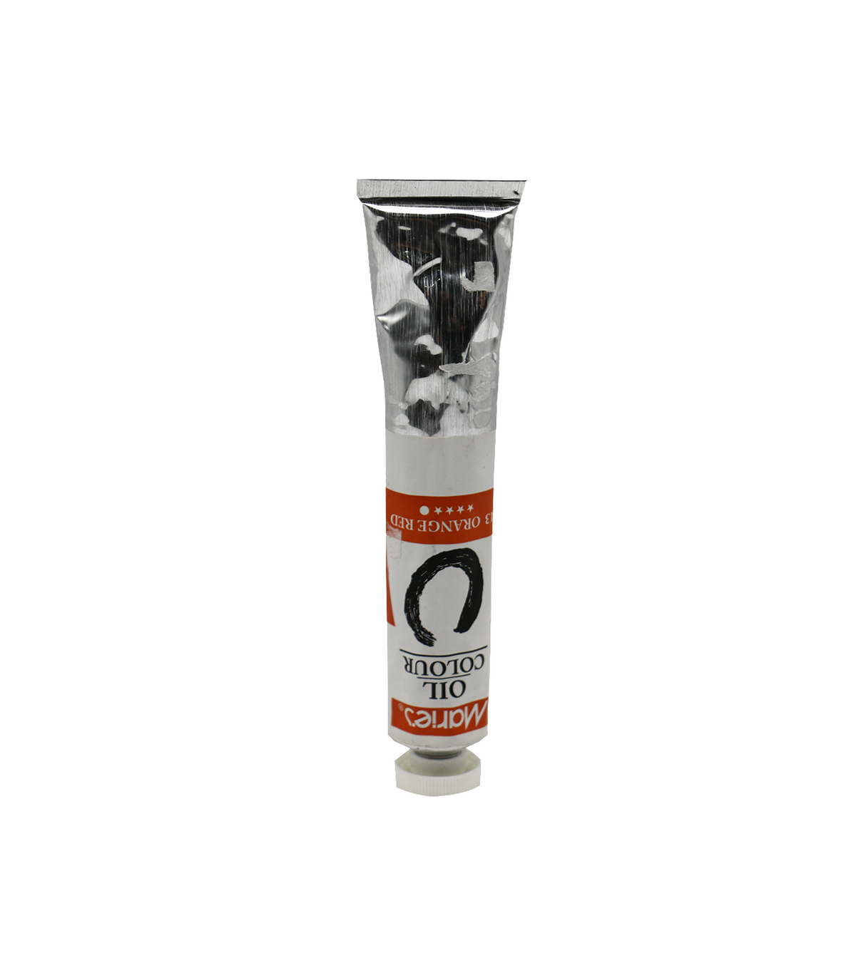 maries oil color paint tube 50ml orange red 313