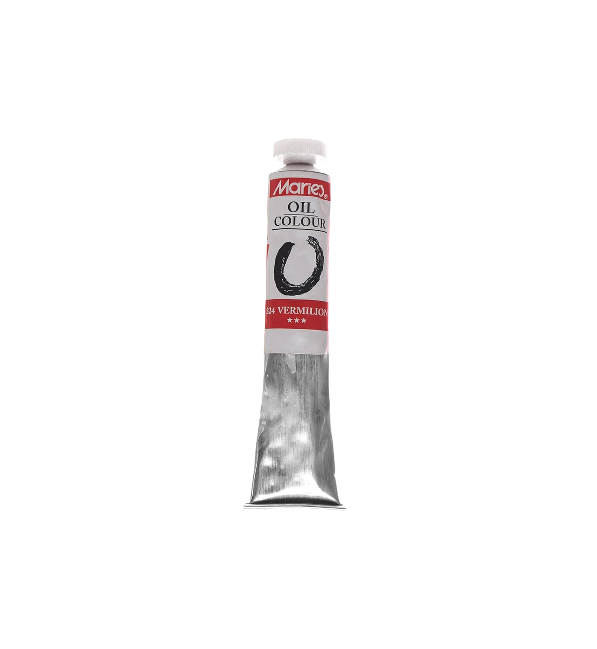 maries oil color paint tube 50ml vermilion #324