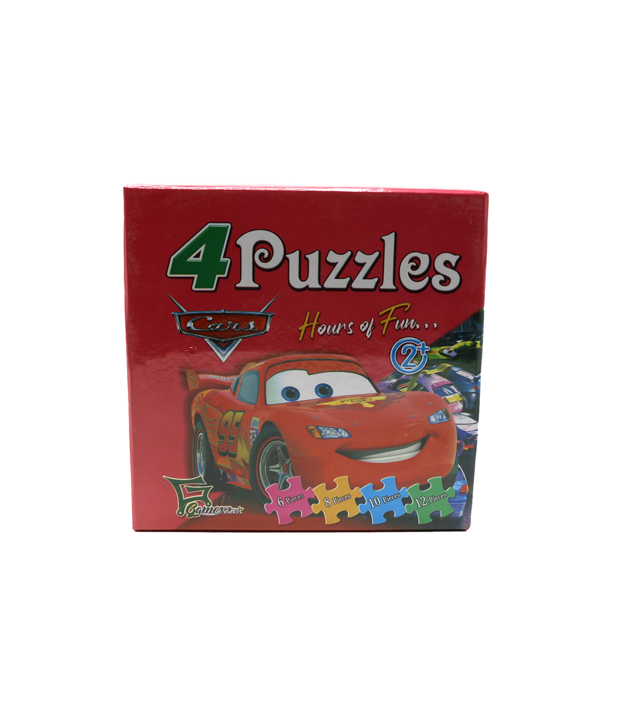 4 puzzles in 1 box cars learning activity age 2+ 8511