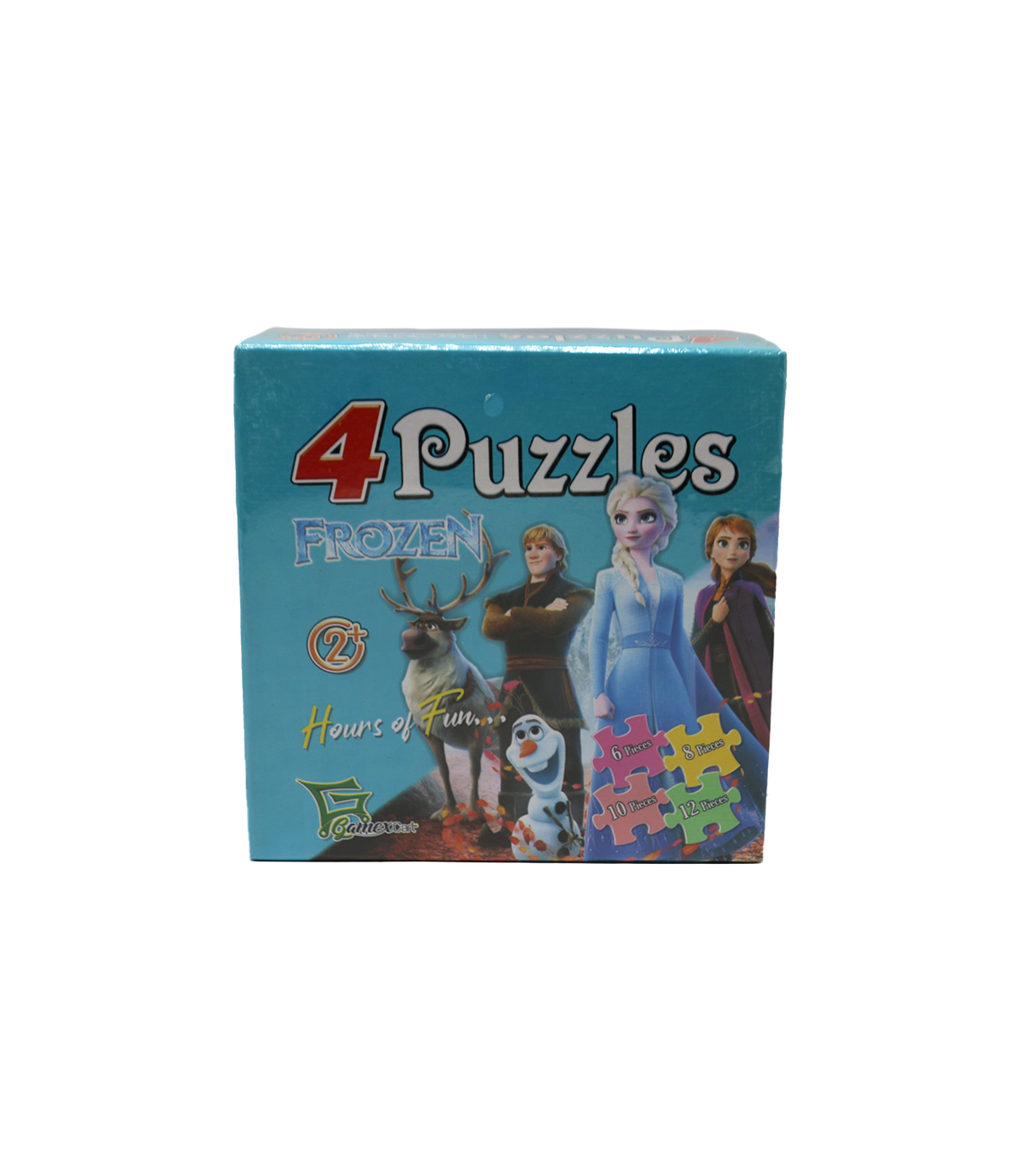 4 puzzles in 1 box frozen learning activity age 2+ 8512