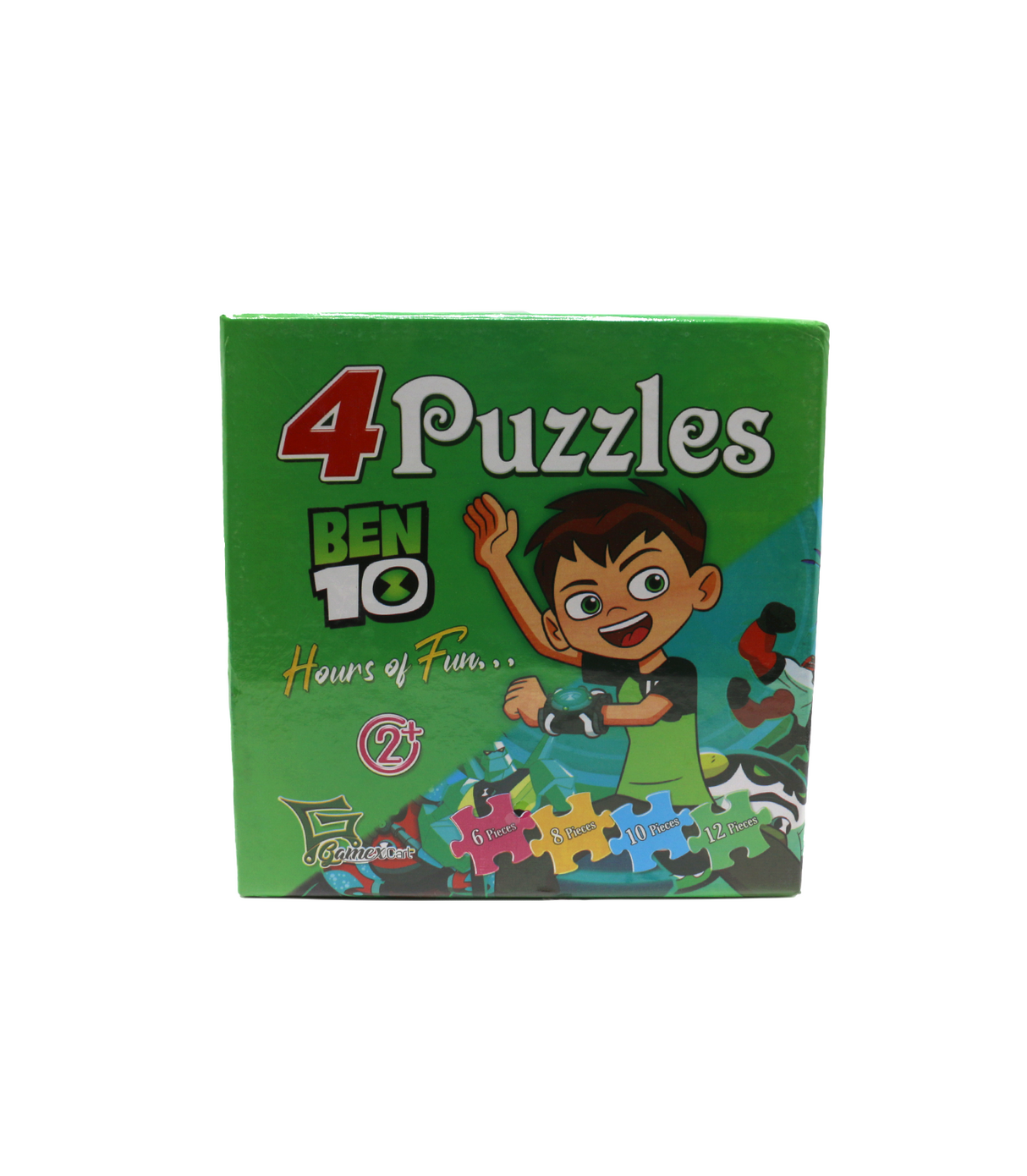 4 puzzles in 1 box ben 10 learning activity age 2+ 8502