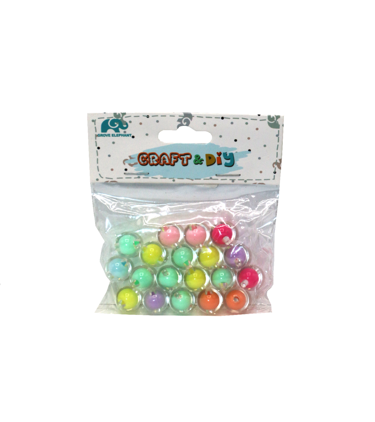 art and craft colorful beads 20pc 7870